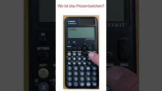 Casio fx991DE CW Wo ist das Prozentzeichen [upl. by Heilner]