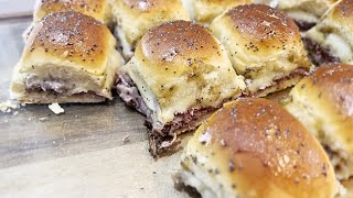 Use King’s Hawaiian rolls and roast beef to Satisfy Tailgating Fans with this easy slider recipe [upl. by Stubstad]