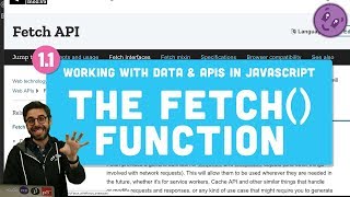 11 fetch  Working With Data amp APIs in JavaScript [upl. by Teferi]