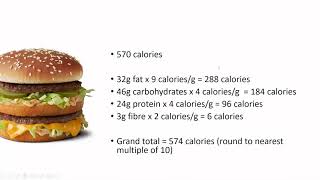 Lets Learn Food Science  Atwater Factors for Determining Calories [upl. by Yarg]