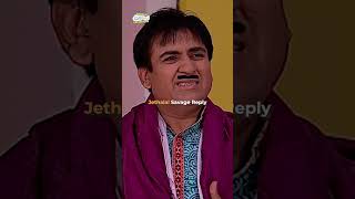 Jethalal Savage Reply tmkoc funny comedy relatable shorts viralvideo kids reels [upl. by Noswal651]