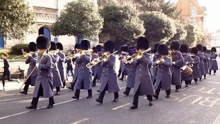 Changing the Guard at Windsor Castle  Wednesday the 11th of January 2017 [upl. by Hoebart]