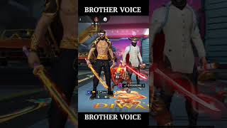 😘BROTHER VOICE OF FREE FIRE 😎  freefirefunny brazilfflive [upl. by Roze]