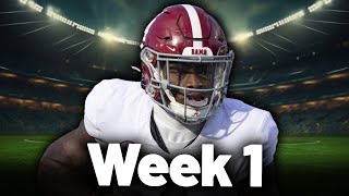 Week 1 College Football Bets [upl. by Esinnej]