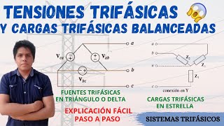 FUENTES TRIFASICAS CONECTADAS EN DELTA TRIANGULO💥 CARGAS EQUILIBRADAS en ESTRELLA y TRIANGULO 😱 [upl. by Neliac56]