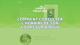 Comment consulter son horaire sur Qidigo [upl. by Kall]