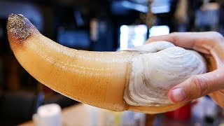 Japanese Street Food  GIANT GEODUCK CLAM Japan Seafood [upl. by Luebke]