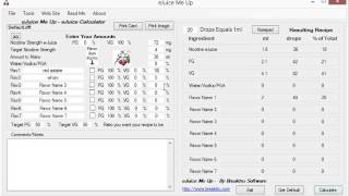 Tutorial on how to use Ejuice Me Up Calculator FREE Program [upl. by Citarella]