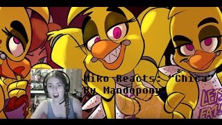 Miko Reacts quotChicaquot  Five Nights at Freddys song by MandoPony [upl. by Rossie]