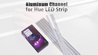 Put Philips Hue LED Strip Light to Aluminum Channel System or LED profile [upl. by Nasaj]