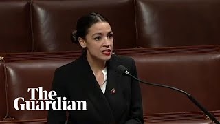 Alexandria OcasioCortez lambasts US government shutdown in first House speech [upl. by Hayden]