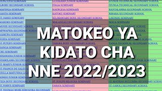 MATOKEO YA KIDATO CHA NNE 20222023 FORM FOUR NECTA RESULTS 2022 [upl. by Ailgna]