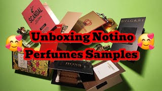 Unboxing Notino Perfumes Samples [upl. by Eadmund]