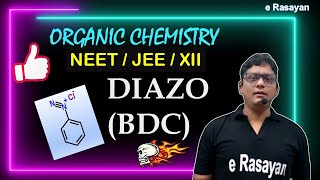 CLASS 12  ORGANIC NAME REACTIONS  PREPERATION OF DIAZONIUM SALT BDC NEET amp JEE [upl. by Pontus]