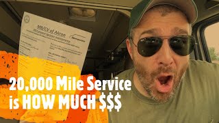 20000 Mile Service is HOW MUCH Money for a Mercedes Benz Sprinter [upl. by Griffin]