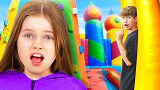 EXTREME HIDE and SEEK in Worlds BIGGEST Bounce House [upl. by Gnahc435]