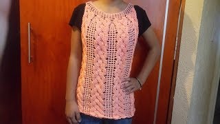 Blusa a crochet parte 1 [upl. by Haroved]