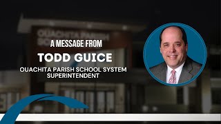 A Message From New Superintendent Todd Guice [upl. by Anaerol]