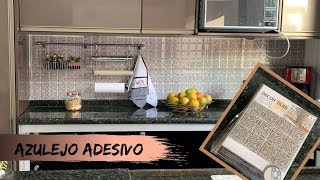 INSTALANDO AZULEJO ADESIVO NA COZINHA [upl. by Ariay]