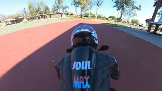 Remote Control Motorcycle Run In Ipswich Netball Court [upl. by Flavia]