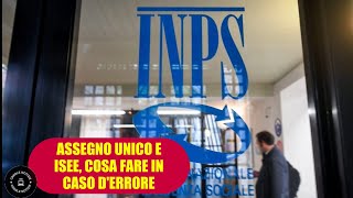 Assegno unico e ISEE Cosa fare in caso derrore [upl. by Miyasawa]