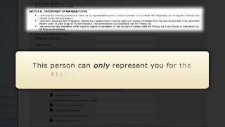 Use of a Representative Form IMM 5476 [upl. by Naillil212]