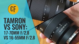 Tamron vs Sony  1770mm f28 vs 1655mm f28 zoom lens comparison [upl. by Fleck670]