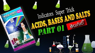 Acids Bases and Salts Part 01 In Telugu  Indicators  10th class  MM chemistry In Telugu [upl. by Diba542]