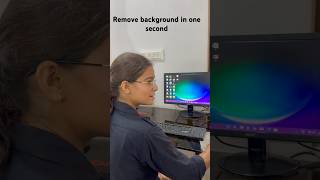 Remove background in one second reels computer education tricks [upl. by Hakeem]