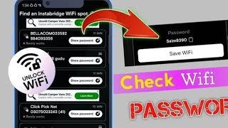 How to see wifi password Instabridge app How to use SHOW password wifi [upl. by Ribal958]