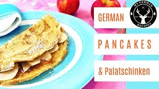 How to make Pancakes German Apple Pancakes amp Palatschinken ✪ MyGermanRecipes [upl. by Suoivart]