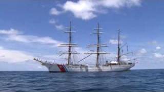 US Coast Guard Cutter Barque Eagle  Americas Tall Ship [upl. by Natrav]