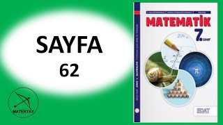 7sınıf MATEMATİK KİTABI EDAT YAYINLARI sayfa 62 [upl. by Ramsa]