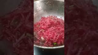 Beetroot Poriyal recipe shorts [upl. by Ayhtak425]