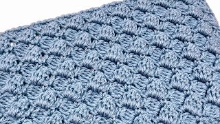 Beautiful Crochet Side Saddle Cluster Stitch  Crochet Pattern Tutorial [upl. by Elleivad]