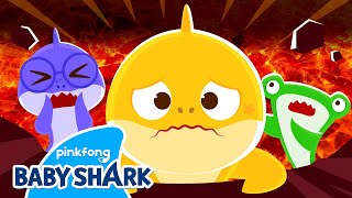 ⚠️ Mission Cross the Bubbling Lava  Baby Shark Kindergarten Stories  Baby Shark Official [upl. by Borer822]