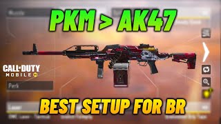 PKM better than AK47 in BR  PKM BEST Gunsmith Attachments Codm  PKM Battle Royale Custom Loadout [upl. by Leilamag184]