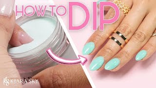 💅🏼How to do Dip Powder for Beginners ✨ Nail Tutorial ⚬ Dip Powder 101 📚✅ [upl. by Deina633]