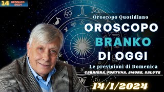 Oroscopo di Branko del 1412024  Oroscopo Oggi [upl. by Zucker860]