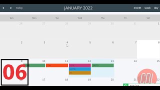 06 Part1 Full Calendar js  Create Event in Calendar  Make Calendar clickable  Create event [upl. by Yarased]