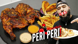 Peri Peri Chicken with Peri Peri Fries and Sauce  Halal Chefs Peri Peri Chicken [upl. by Solana]