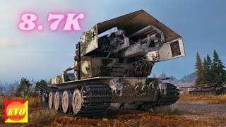 Waffenträger auf E 100  87K Damage 10 Kills World of Tanks Replays [upl. by Kissie]