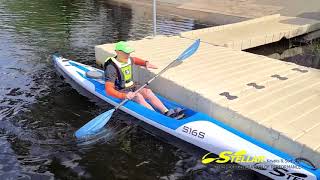 Getting in and Out Sit on Top and Kayak Stellar Kayaks amp Surf Skis [upl. by Fleur395]