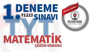 EKİM 2023  TYT 1 DENEME SINAVI MATEMATİK ÇÖZÜM VİDEOLARI [upl. by Kip]