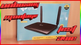 ROUTEUR 4G TP LINK MR6400  UNBOXING amp TEST [upl. by Ydnerb760]