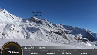 OrcieresMerlette  Piste rouge de la Bartavelle  29 décembre 2016 [upl. by Isyak]