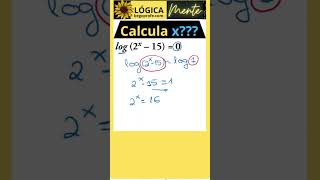 ECUACIÓN logaritmica y exponencial maths educacionmatematica algebra matematicas mate [upl. by Navoj772]