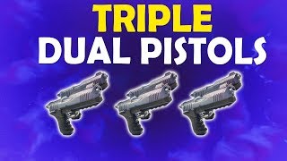 TRIPLE DUAL PISTOLS BETTER THAN SHOTGUNS  DAEQUAN TOXIC  Fortnite Battle Royale [upl. by Nylanna]