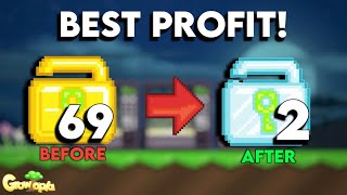 HOW TO PROFIT WITH 69 WL BEST PROFIT  GrowTopia Profit [upl. by Nelaf]