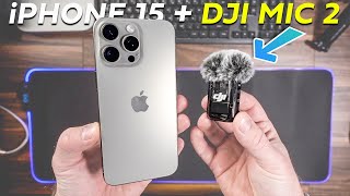 I CAN’T believe this works  DJI MIC 2 with iPhone 15 [upl. by Iong]